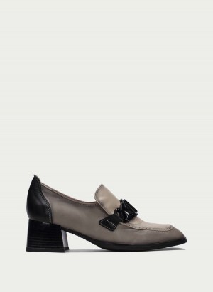 Hispanitas Charlize Ženske Loafers Sive Smeđe Bijele | JPN651NP