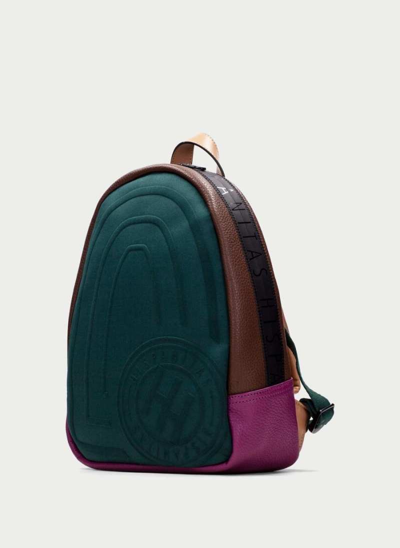 Hispanitas Backpack Ženske Torbe Zelene Smeđe Ljubičaste | DGT8268MR