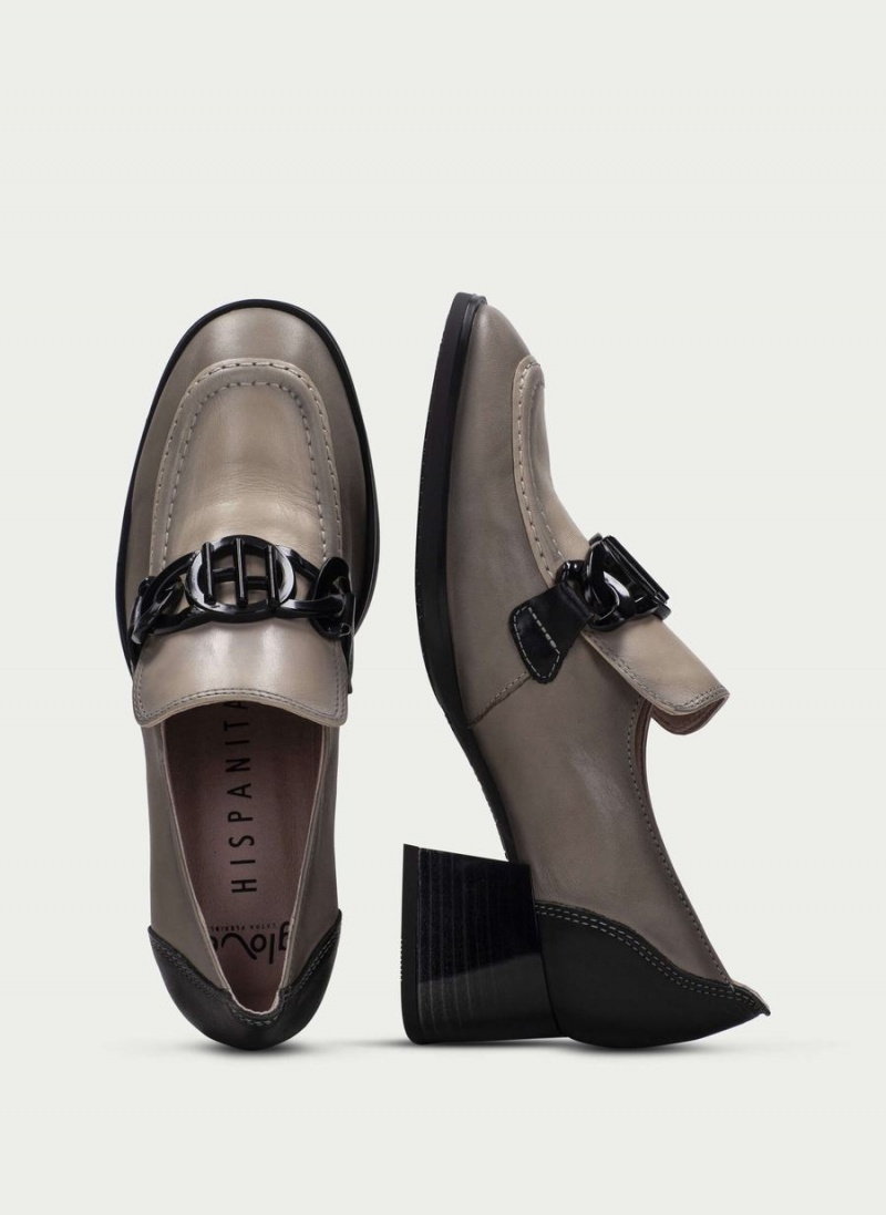 Hispanitas Charlize Ženske Loafers Sive Smeđe Bijele | JPN651NP