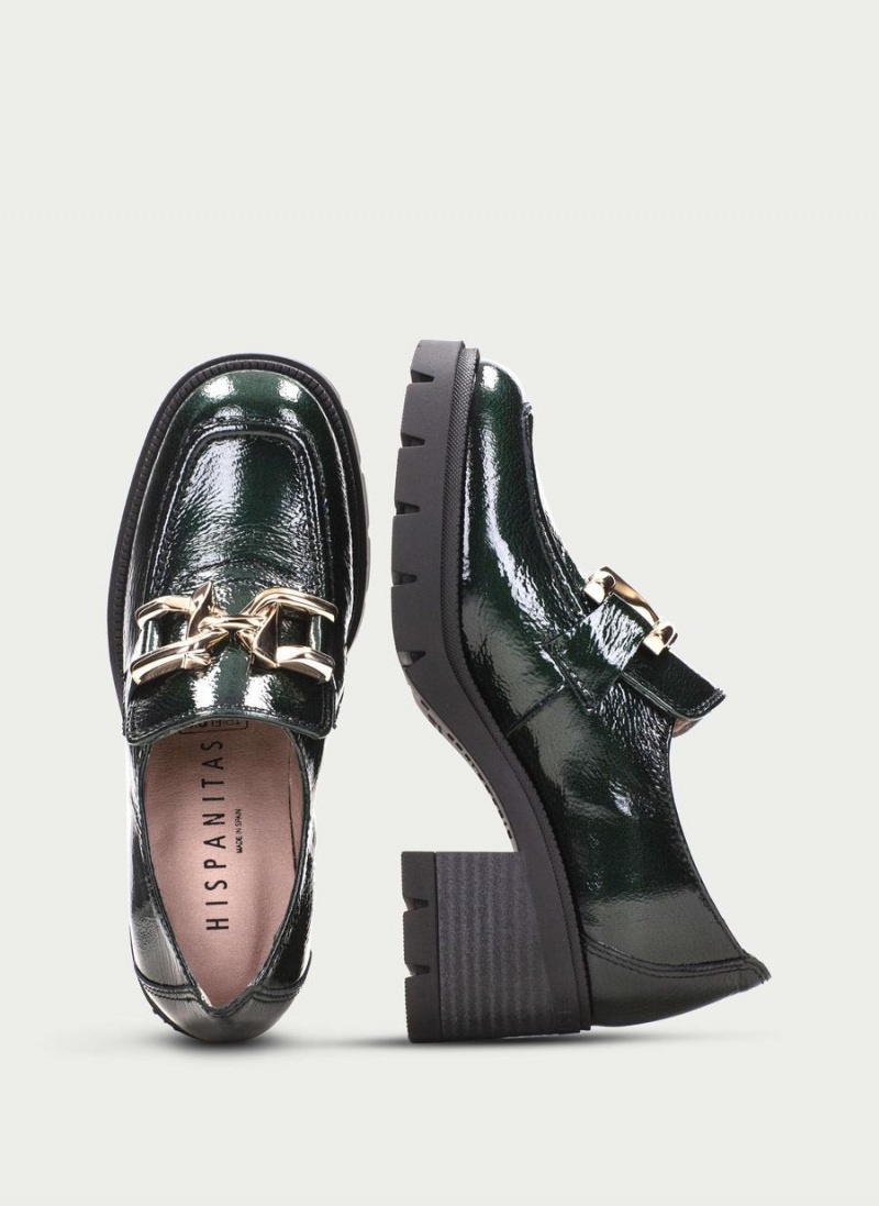 Hispanitas Everest Ženske Loafers Zelene | CIJ7324EK
