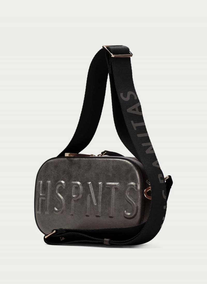 Hispanitas Shoulder Ženske Torbe Smeđe Srebrne | UEQ8456PI